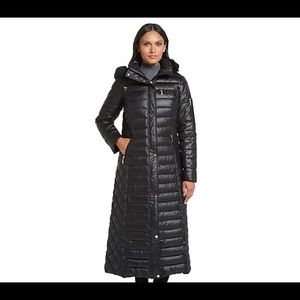 Gallery Full Length Hooded Puffer Coat